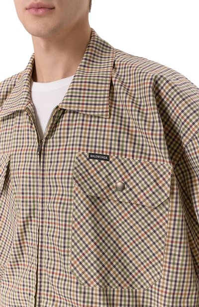 Хлопковая куртка-рубашка BALENCIAGA, арт. 839191/TSM20, фото 5