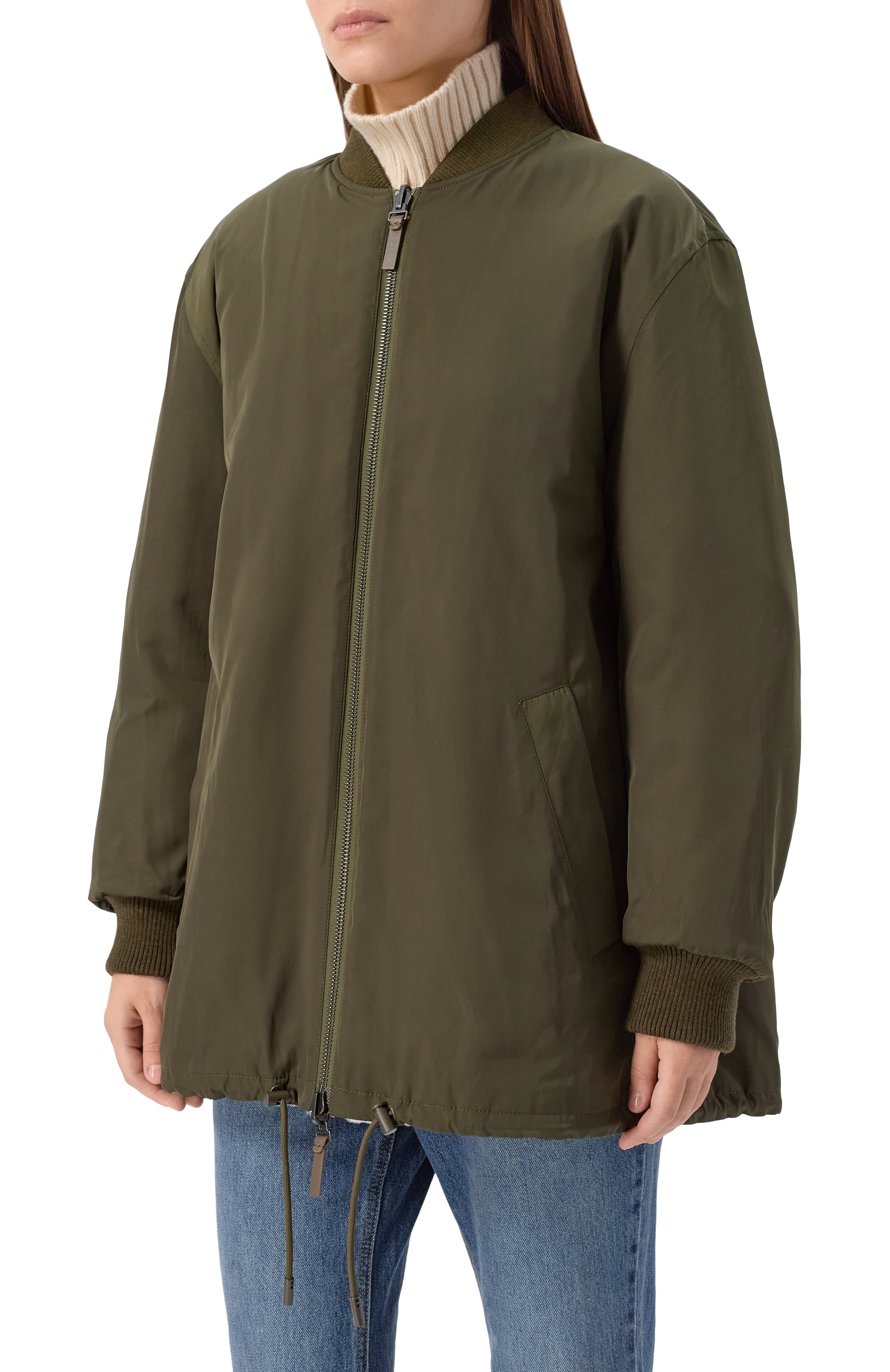 Двусторонний бомбер из овчины YVES SALOMON, арт. M04080/M05X, фото 6