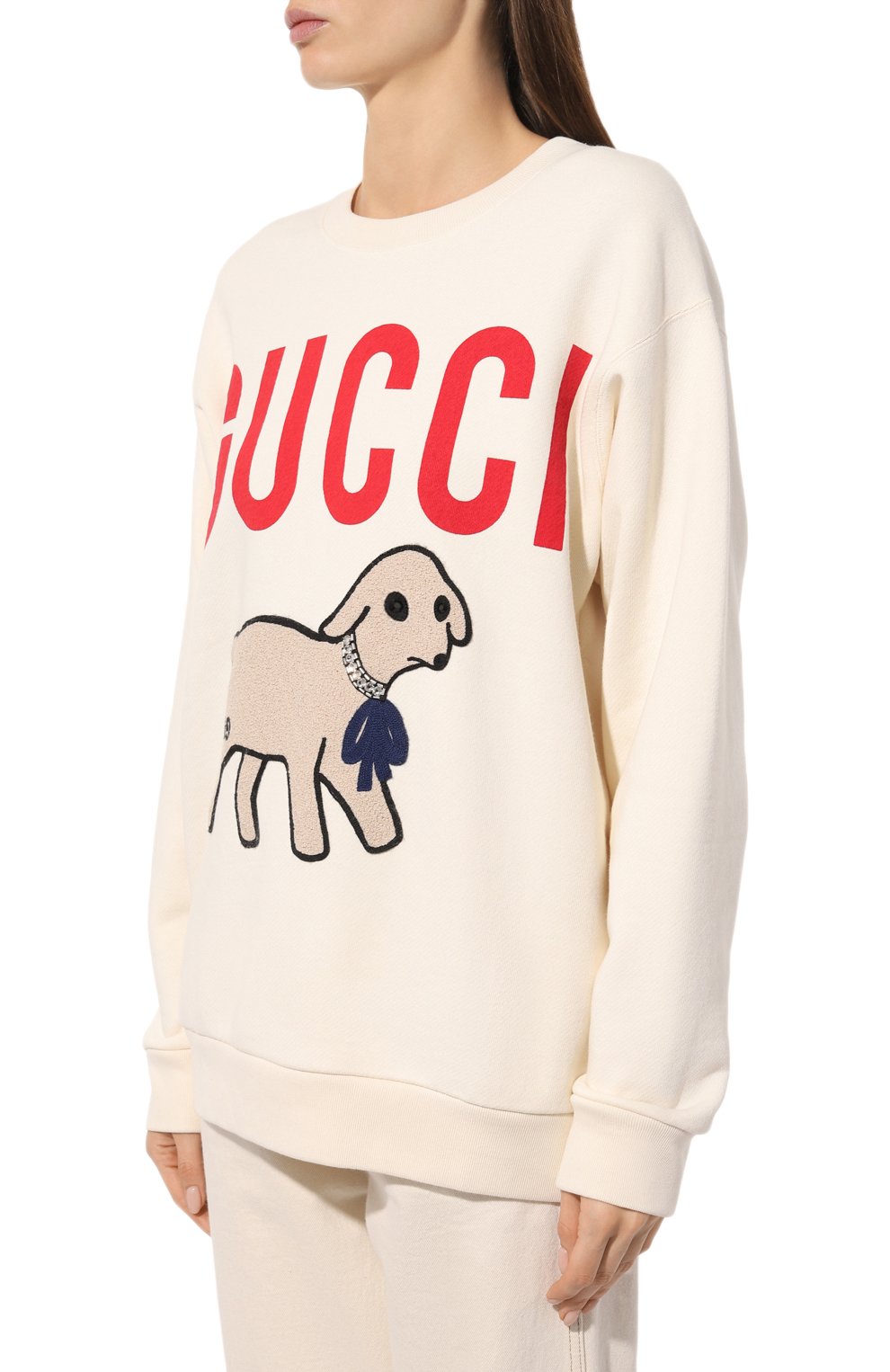 Хлопковый свитшот GUCCI, арт. 469250 XJBUE, фото 3
