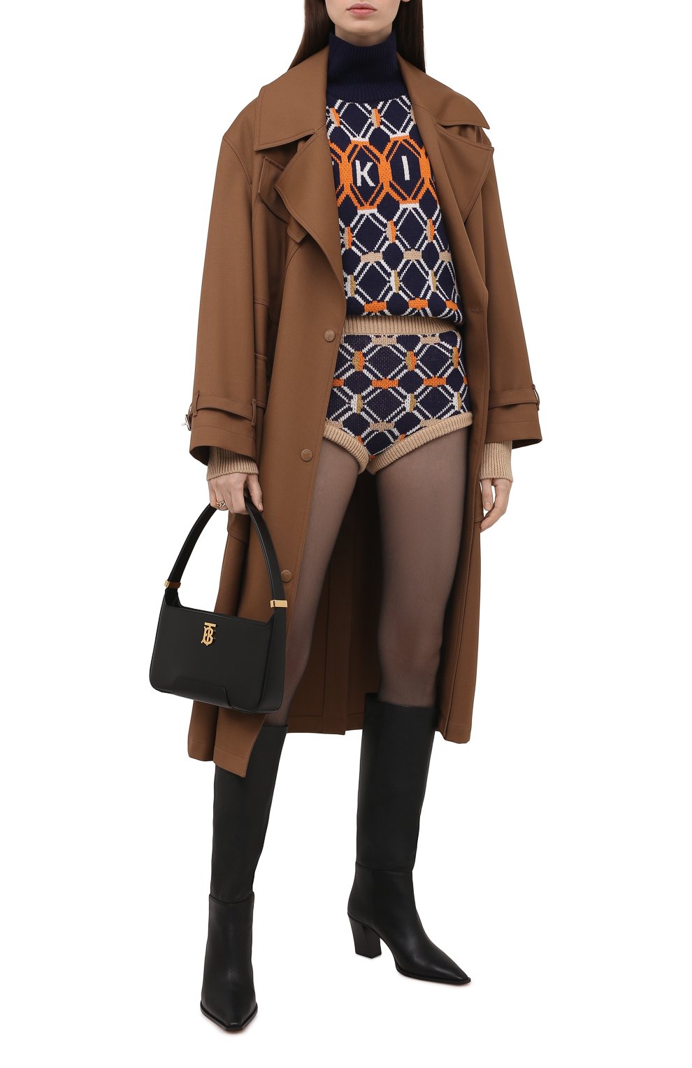 Шерстяные шорты SONIA RYKIEL темно-синего цвета по цене 39200 руб., арт. 121HP080-DF, фото 2 Шерстяные шорты SONIA RYKIEL, арт. 121HP080-DF, фото 2