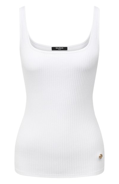 Женская хлопковая майка BALMAIN, арт. VF0AG020/J133