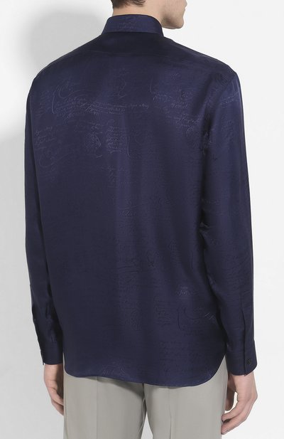 Шелковая рубашка BERLUTI, арт. R17HTL52-007, фото 4