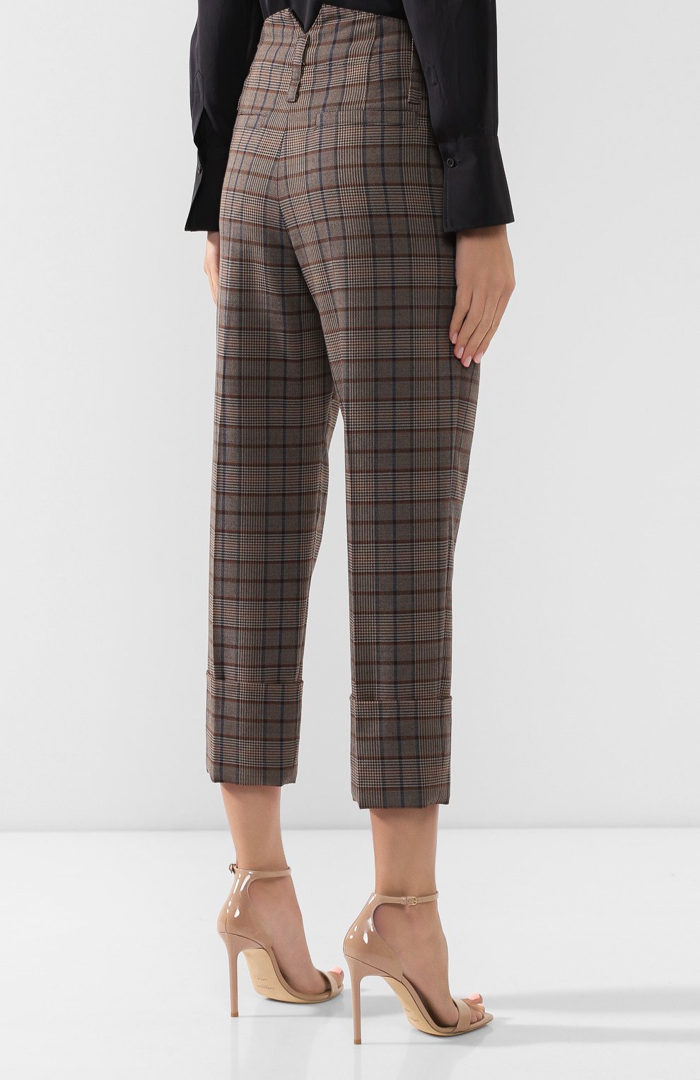 Брюки из смеси шерсти и хлопка BRUNELLO CUCINELLI, арт. MB519P7027, фото 4