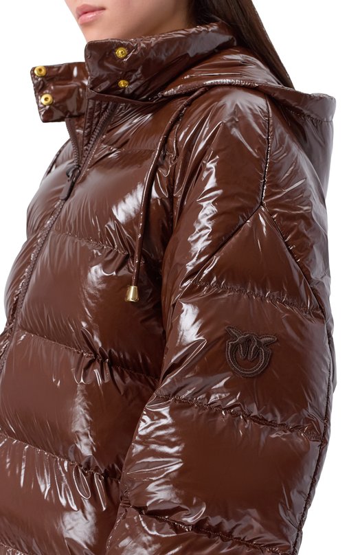 Пуховик Pinko 105335/A00N Коричневый  105335/A00N Фото 5