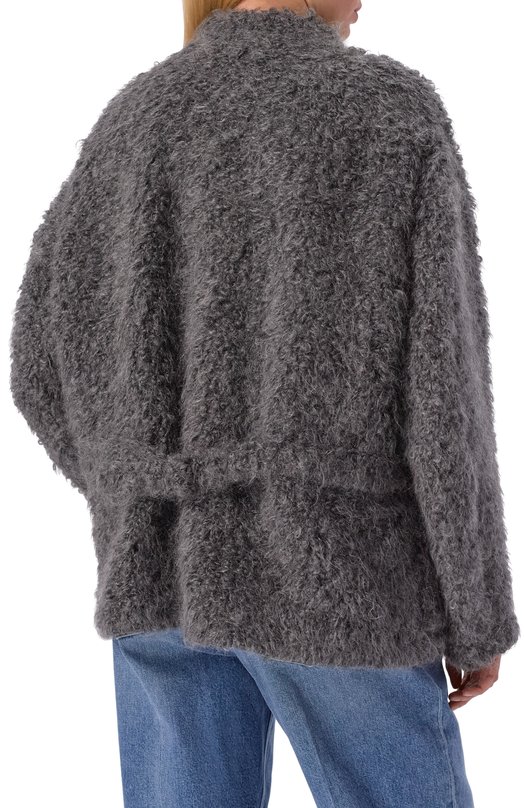 Шерстяное полупальто Giorgio Armani GW001785/TE16789 Серый  GW001785/TE16789 Фото 4