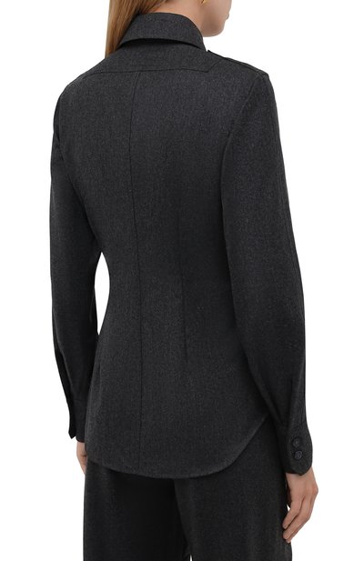 Шерстяная рубашка STELLA MCCARTNEY серого цвета по цене 69950 руб., арт. 583654/SNB53, фото 4 Шерстяная рубашка STELLA MCCARTNEY, арт. 583654/SNB53, фото 4