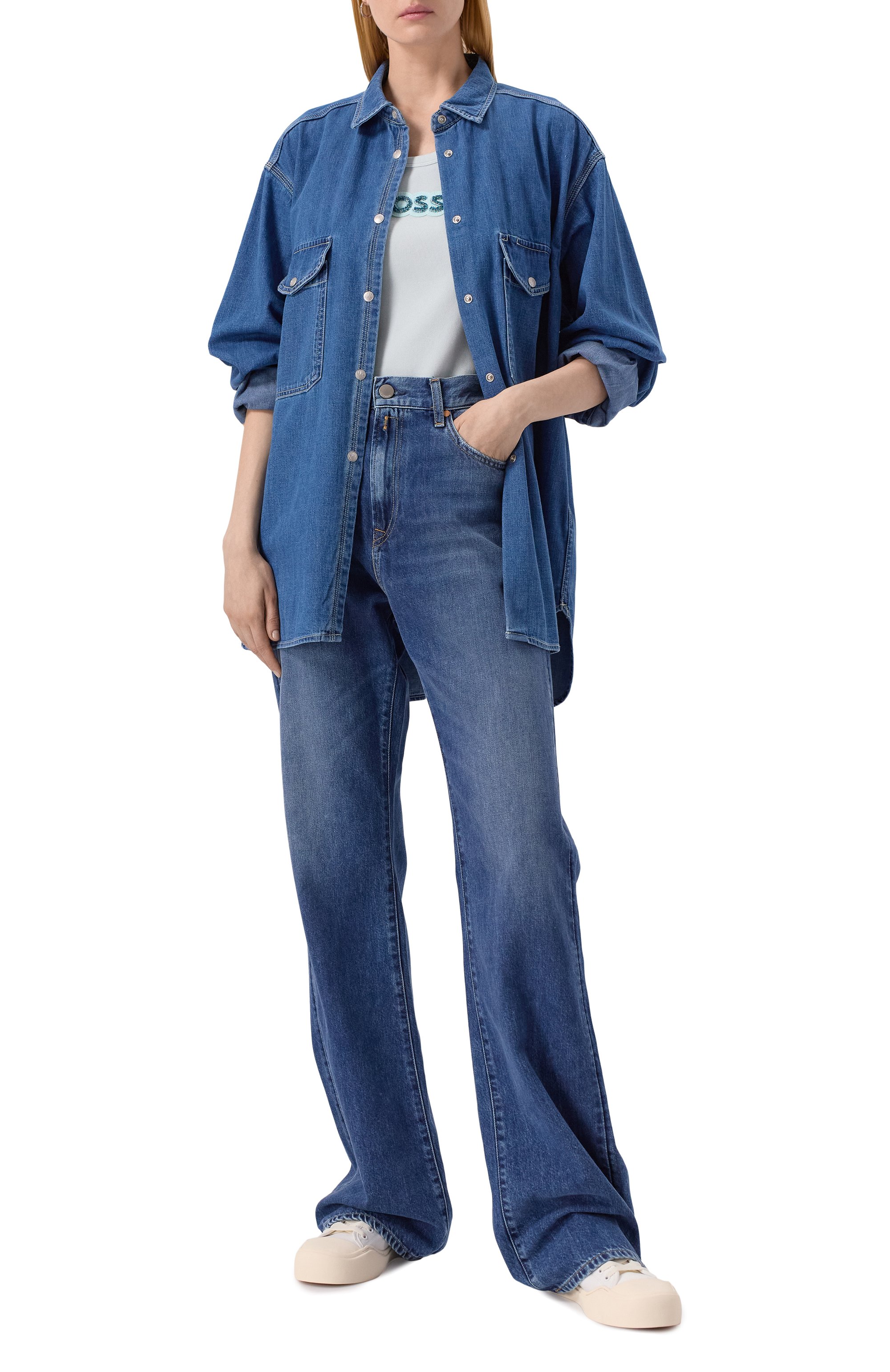 Джинсовая рубашка REPLAY, арт. W2Z1 .000.632 85A, фото 2