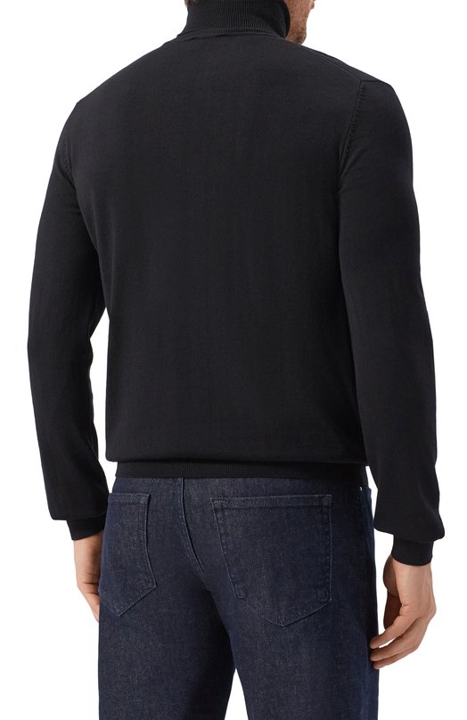 Шерстяная водолазка HUGO 50474174 Чёрный  50474174 Фото 4