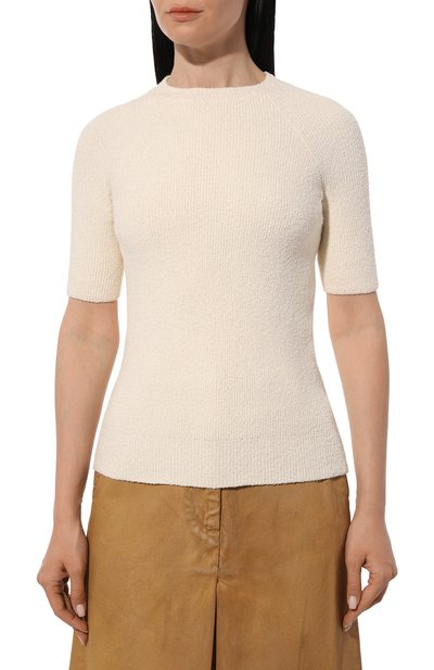 Хлопковый пуловер TOTEME, арт. 242-WRT2204-YA0043, фото 3