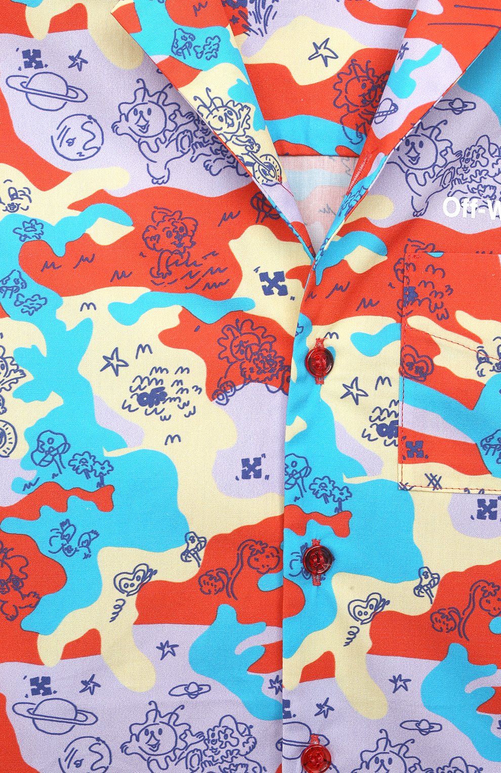 Хлопковая рубашка OFF-WHITE, арт. OBGA002S23FAB0038401, фото 3