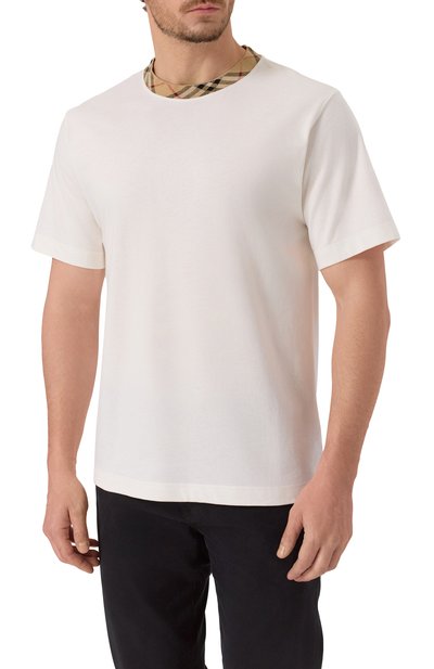 Хлопковая футболка BURBERRY, арт. 8110100, фото 3