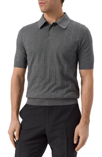 Шелковое поло DOLCE & GABBANA, арт. GXZ15T/JBSKE, фото 3