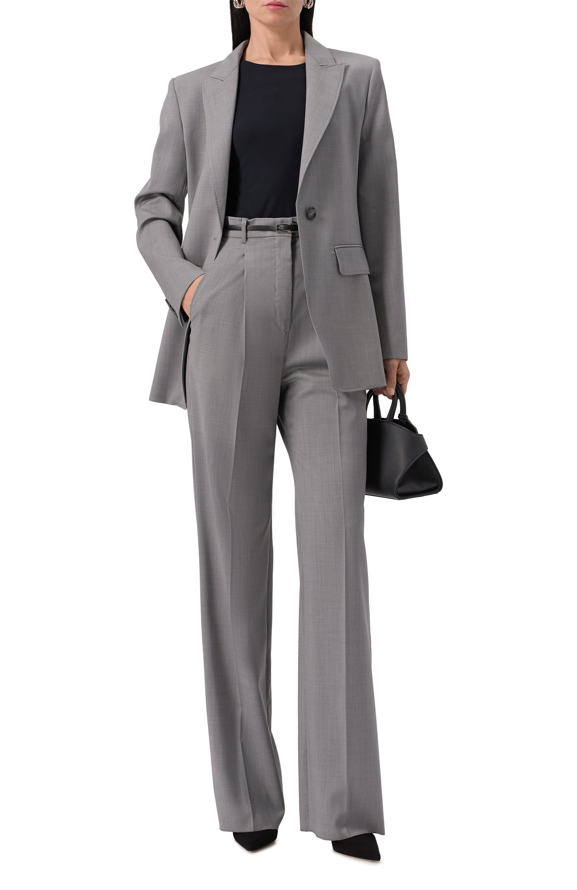 Шерстяные брюки MAX MARA STUDIO, арт. ANF0RA, фото 2