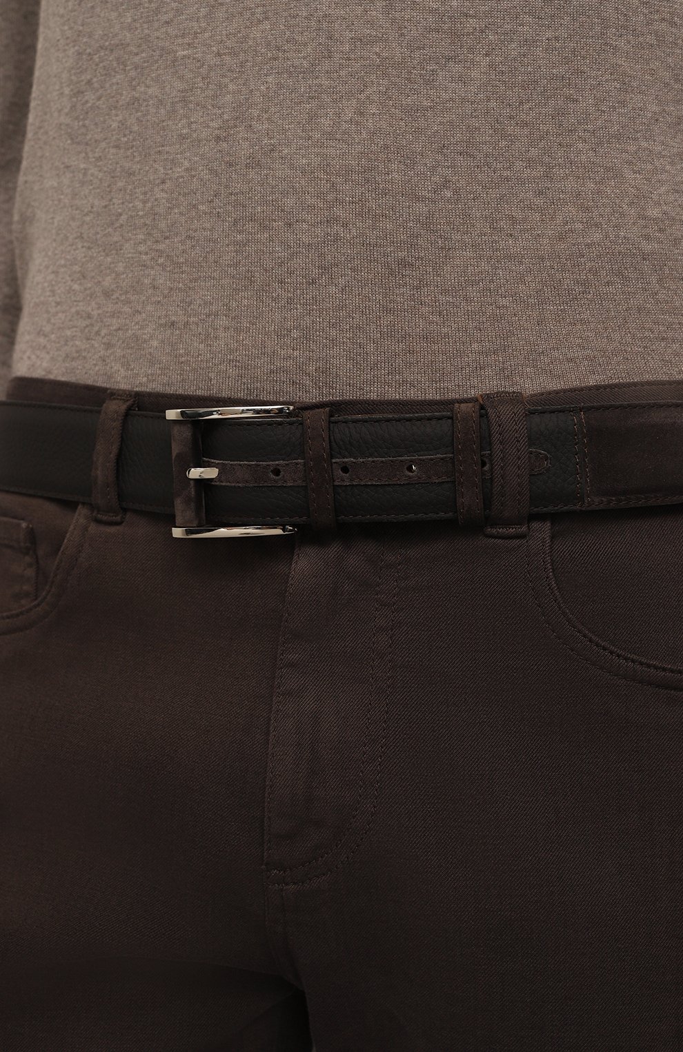 Кожаный ремень ARTIOLI, арт. 667/40/SUEDE/RUBBER.S.KID, фото 2