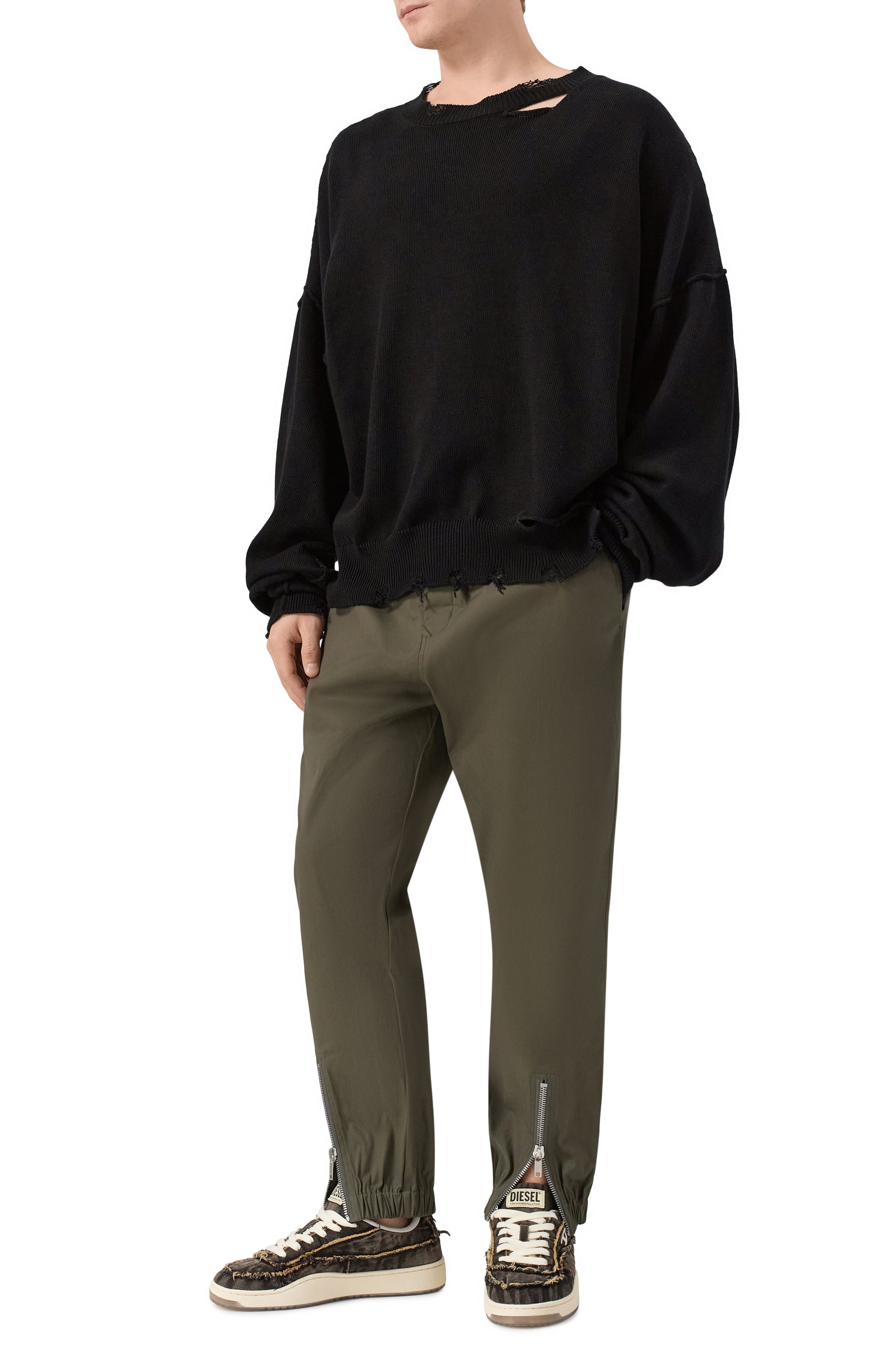 Хлопковые джоггеры RICK OWENS, арт. RU02E1331/TE, фото 2