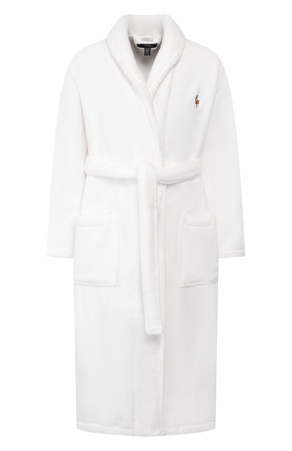 Хлопковый халат POLO RALPH LAUREN белого цвета по цене 16450 руб., арт. 714621695, фото 1 Хлопковый халат POLO RALPH LAUREN, арт. 714621695, фото 1