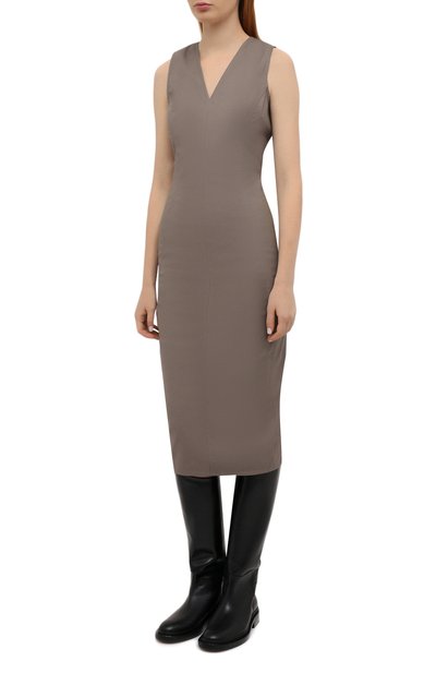 Хлопковое платье RICK OWENS, арт. RP21S3528/TE, фото 3