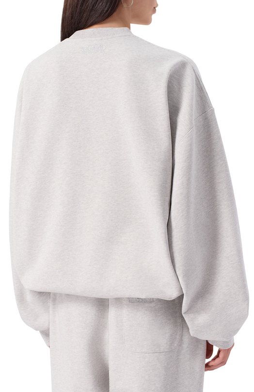 Хлопковый свитшот VETEMENTS UH76CW100G Серый  UH76CW100G Фото 4