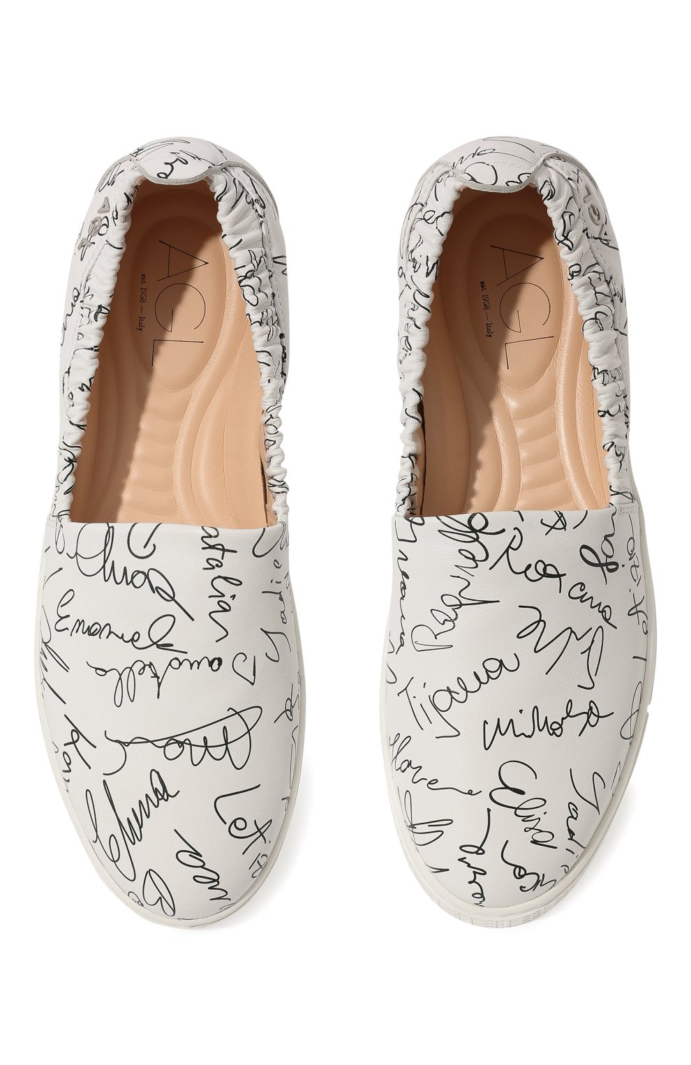 Кожаные слипоны AGL, арт. D936091PGSIGNA0102, фото 6