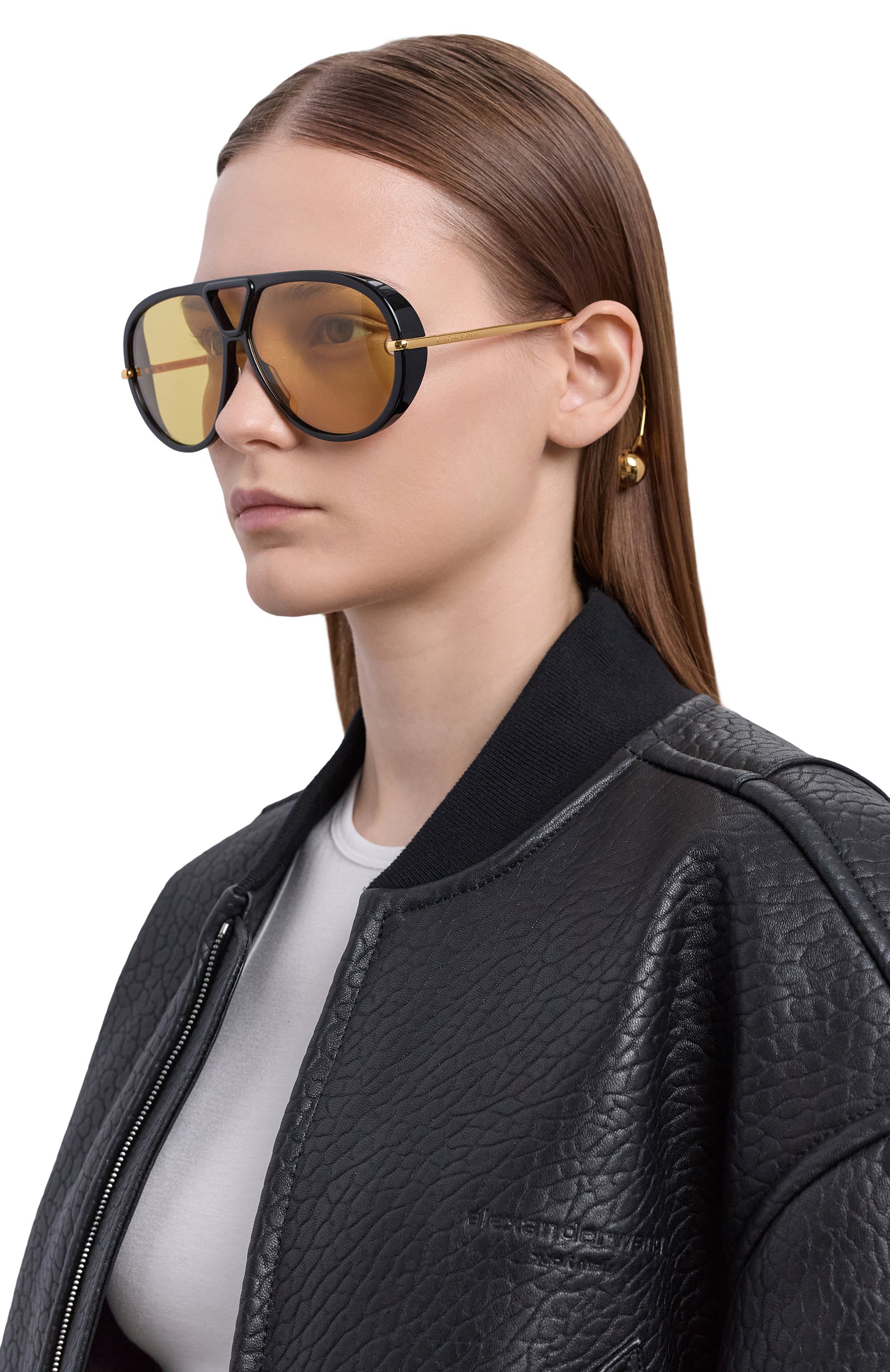 Солнцезащитные очки BOTTEGA VENETA желтого цвета по цене 68900 руб., арт. BV1273S 003, фото 2 Солнцезащитные очки BOTTEGA VENETA, арт. BV1273S 003, фото 2