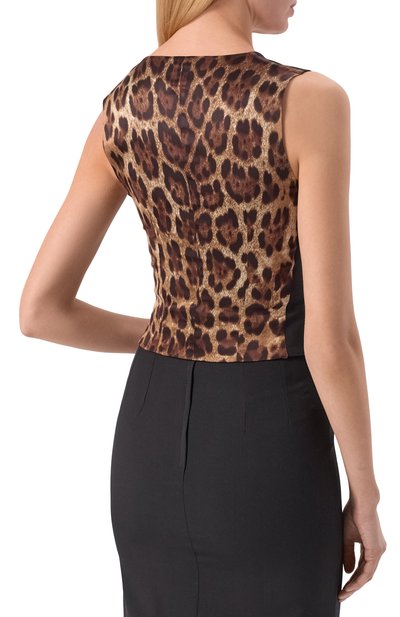 Жилет из шерсти и шелка DOLCE & GABBANA, арт. F79H6T/GDDPS, фото 4