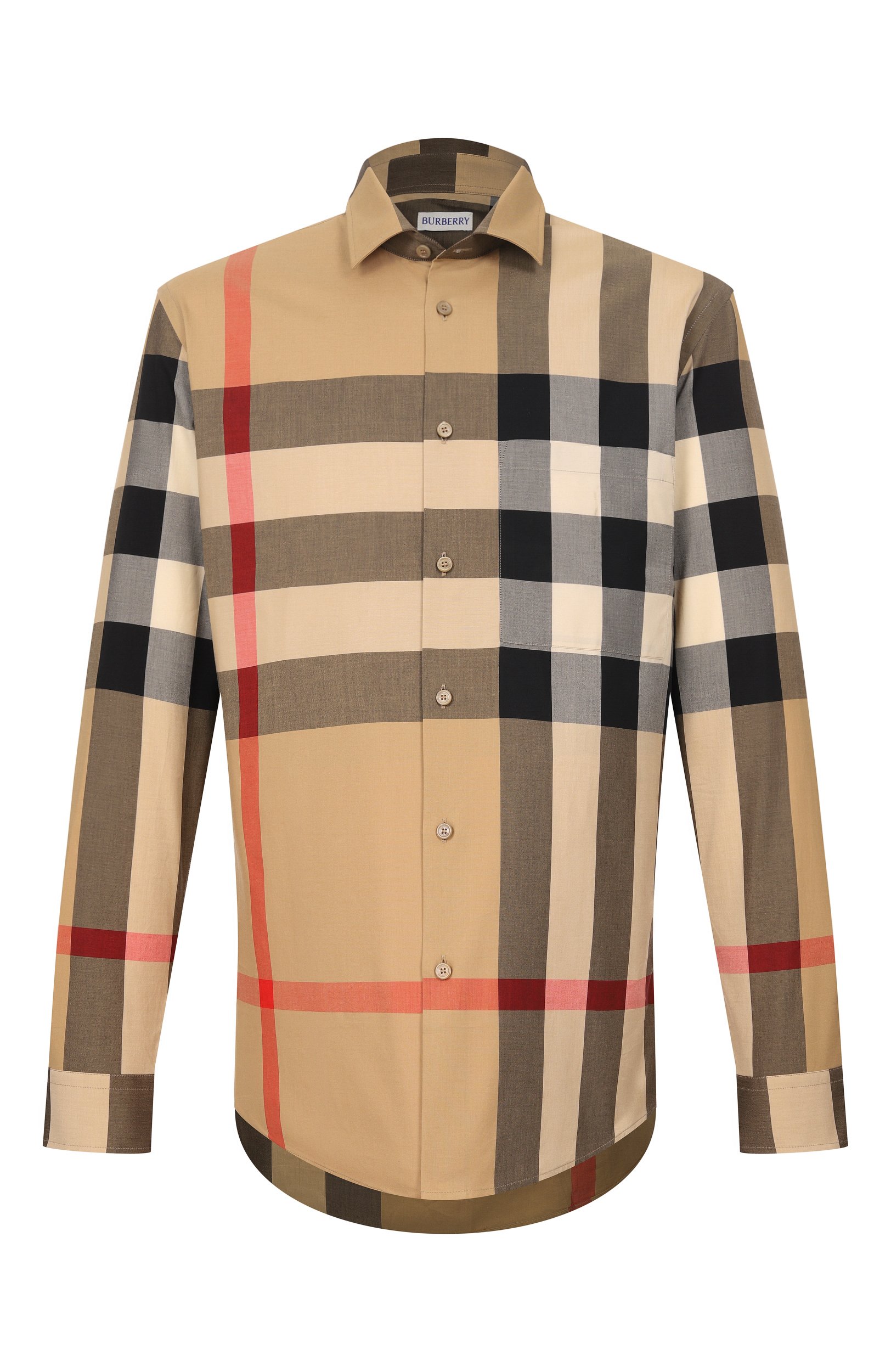 Хлопковая р убашка BURBERRY, арт. 8071445, фото 1