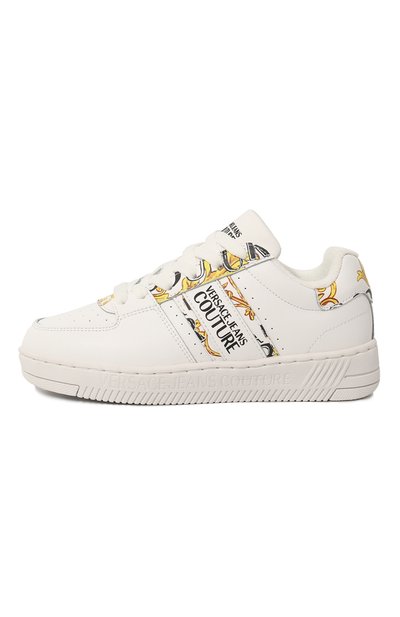 Кожаные кеды VERSACE JEANS COUTURE белого цвета по цене 22300 руб., арт. 74VA3SJ7/ZP208/35, фото 2 Кожаные кеды VERSACE JEANS COUTURE, арт. 74VA3SJ7/ZP208/35, фото 2