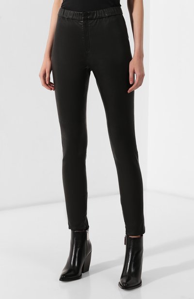 Кожаные легинсы ISABEL MARANT ETOILE черного цвета по цене 116500 руб., арт. PA1420-19A004E/IANY, фото 3 Кожаные легинсы ISABEL MARANT ETOILE, арт. PA1420-19A004E/IANY, фото 3