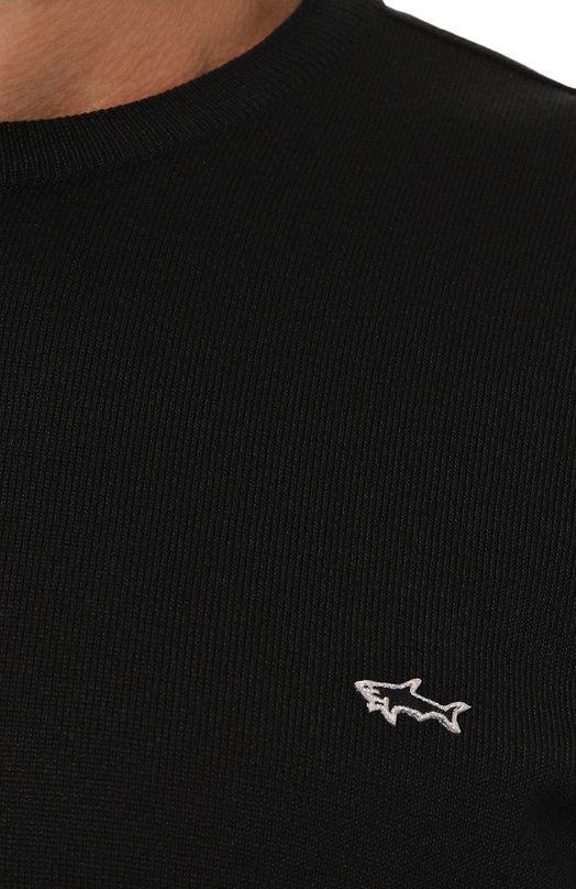 Шерстяной джемпер Paul&Shark C0P1094/FLV/U Чёрный  C0P1094/FLV/U Фото 5