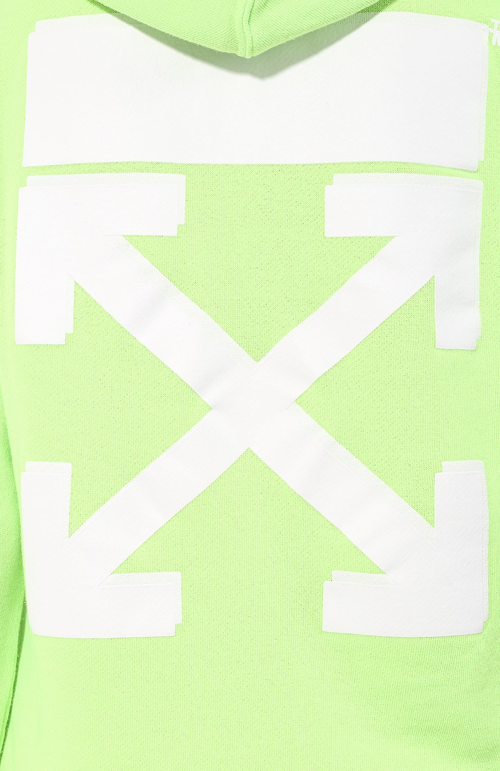 Хлопковое худи OFF-WHITE желтого цвета по цене 38500 руб., арт. 0WBB032S19D970836262, фото 5 Хлопковое худи OFF-WHITE, арт. 0WBB032S19D970836262, фото 5