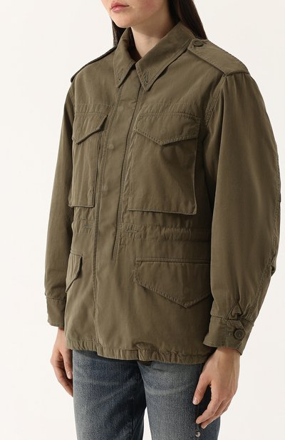 Хлопковый френч с принтованной спинкой GUCCI, арт. 502734/XRA33, фото 3