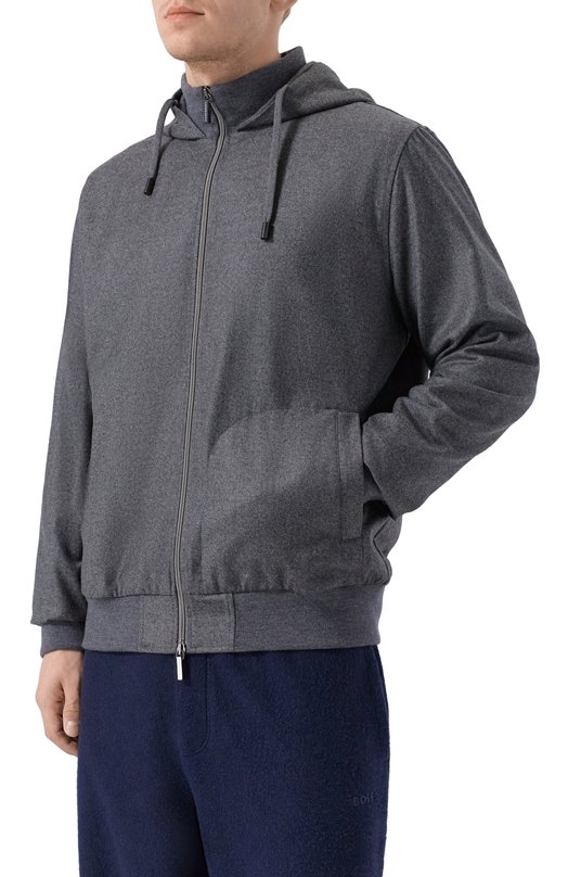 Шерстяная толстовка Capobianco 19M403.FA00. Серый  19M403.FA00. Фото 3