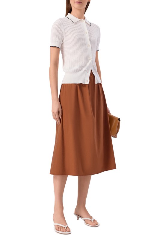 Хлопковый кардиган Gran Sasso 57225/14025 Белый  57225/14025 Фото 2