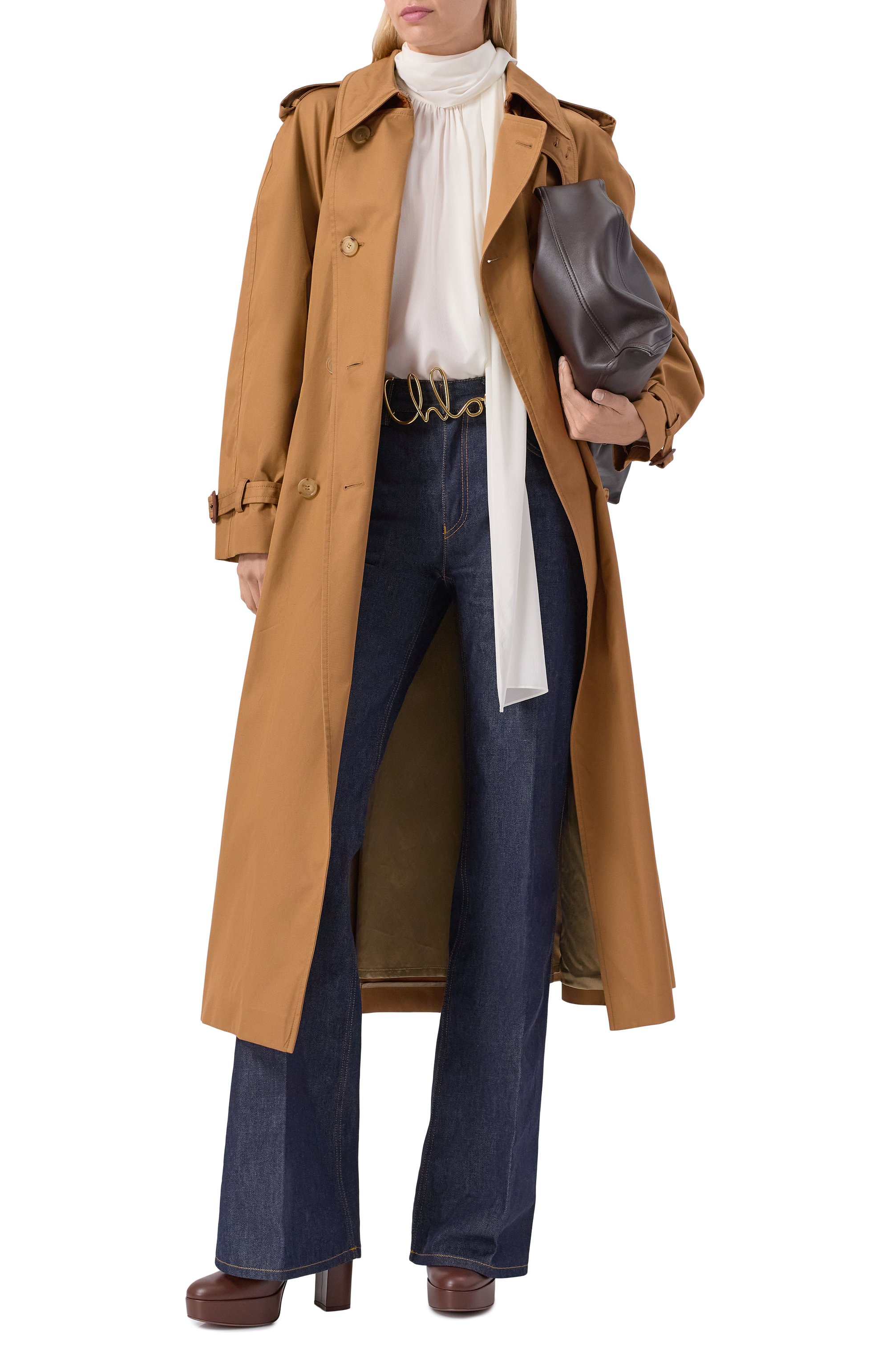 Хлопковый тренч CHLOÉ, арт. CH25AMA19093, фото 2