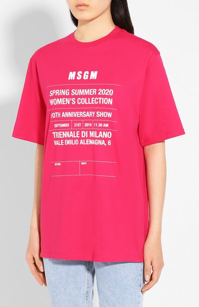 Хлопковая футболка MSGM, арт. 2842MDM273 207498, фото 3