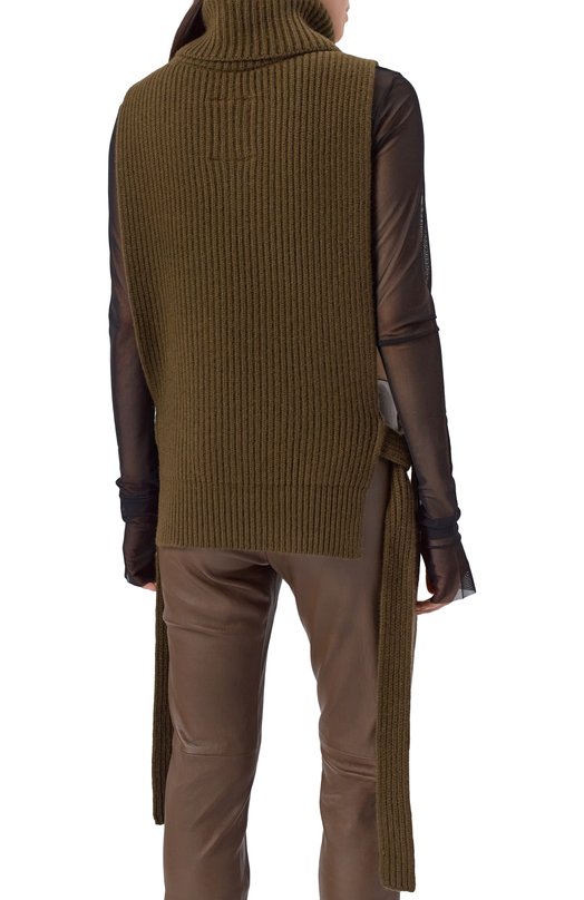 Кашемировый топ Uma Wang W1 W UK7140 Хаки  W1 W UK7140 Фото 4