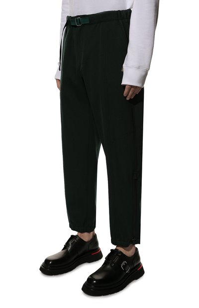 Брюки из шерсти и хлопка LANVIN темно-зеленого цвета по цене 114000 руб., арт. RM-TR0045-4969-P22, фото 3 Брюки из шерсти и хлопка LANVIN, арт. RM-TR0045-4969-P22, фото 3