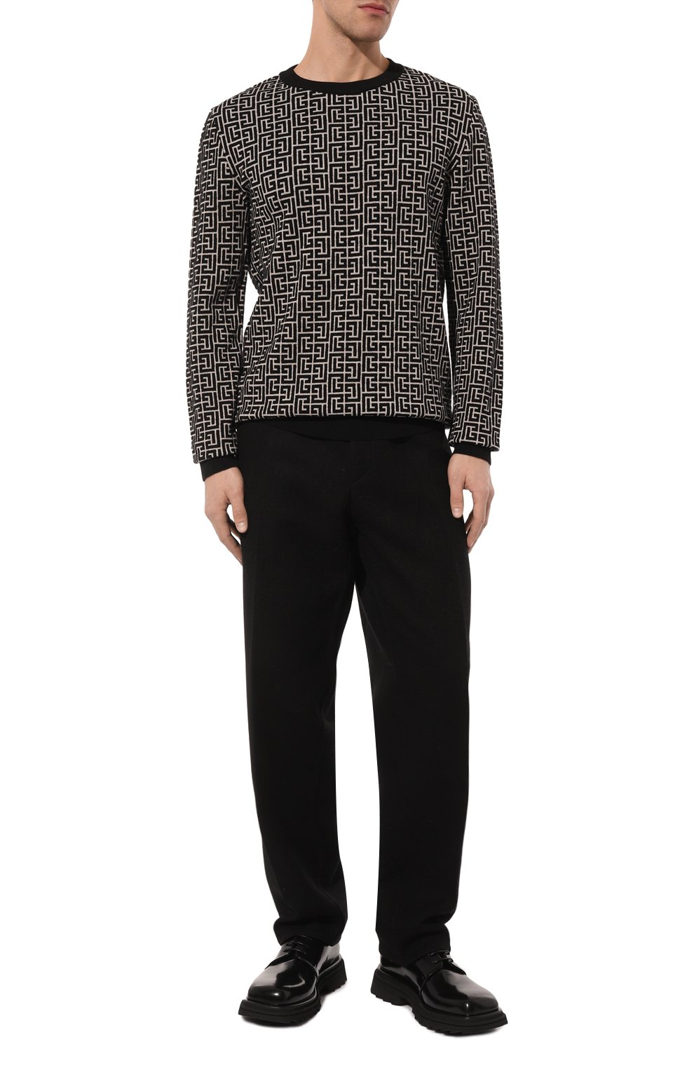 Джемпер из шерсти и льна BALMAIN, арт. VH0KD000K020, фото 2