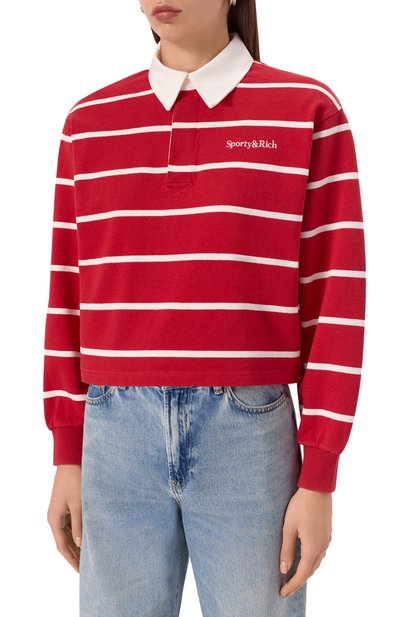 Хлопковое поло SPORTY AND RICH, арт. ST008606300RE33, фото 3