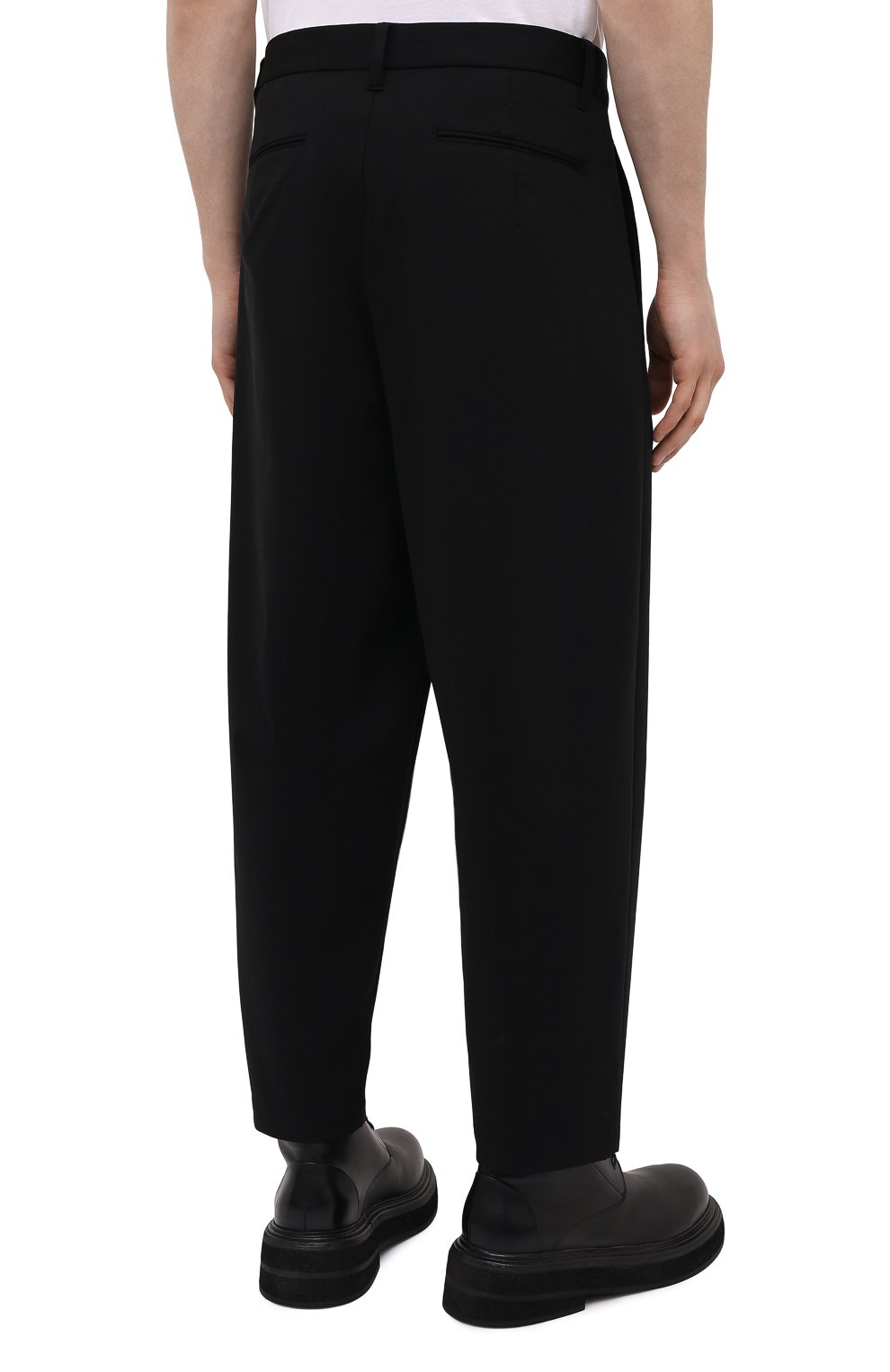 Брюки KAZUYUKI KUMAGAI черного цвета по цене 38250 руб., арт. AP11-251, фото 4 Брюки KAZUYUKI KUMAGAI, арт. AP11-251, фото 4