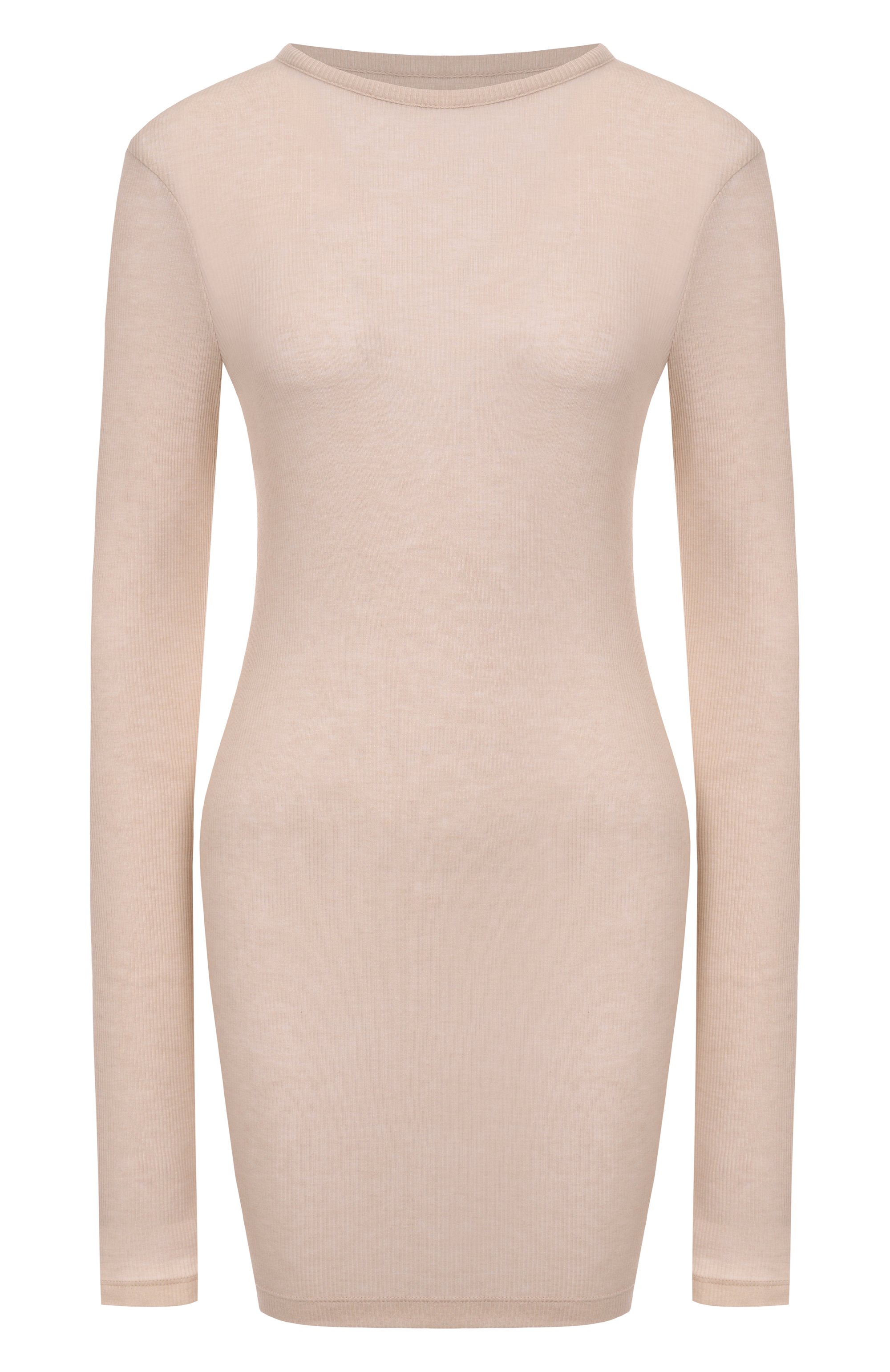 Платье из лиоцелла и шерсти HALFBOY кремового цвета по цене 27800 руб., арт. HF251WD007, фото 1 Платье из лиоцелла и шерсти HALFBOY, арт. HF251WD007, фото 1