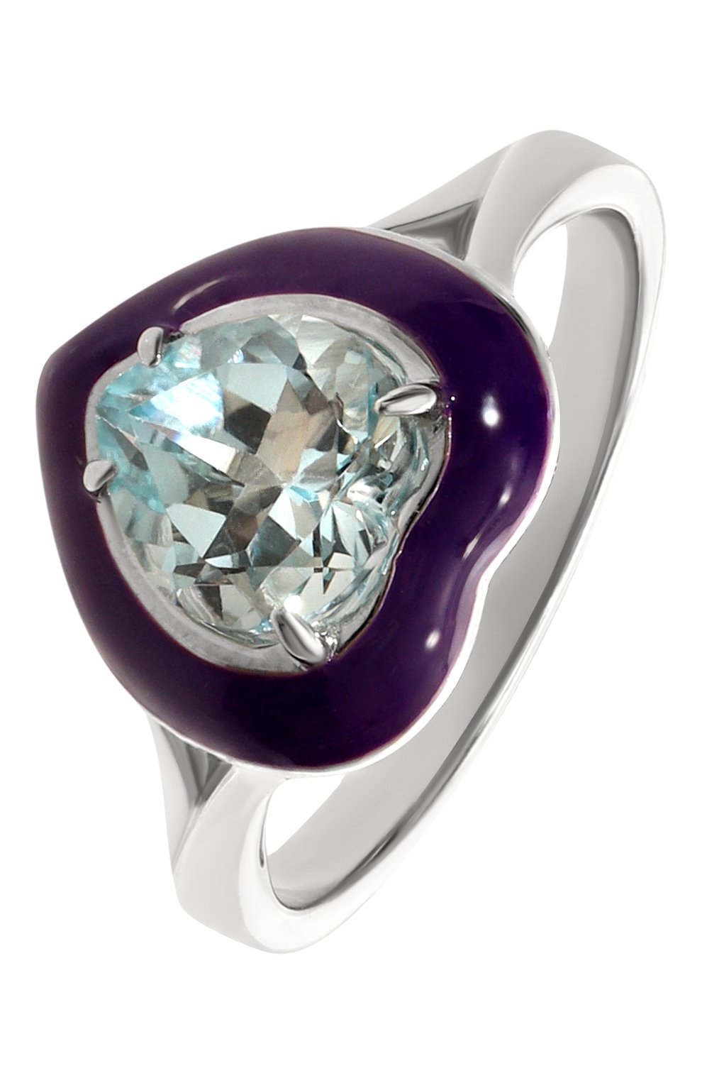 Кольцо с сердцем из голубого топаза MOONKA, арт. crg-r-tpz, фото 1