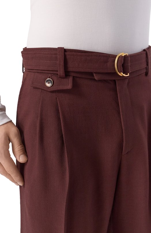 Брюки из вискозы Drole De Monsieur K-BP203-VI029-BN Коричневый  K-BP203-VI029-BN Фото 5