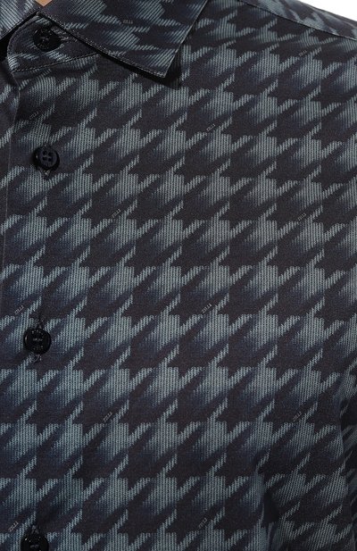 Хлопковая рубашка ZILLI, арт. CLAF01ZS84030ZSG18266, фото 5