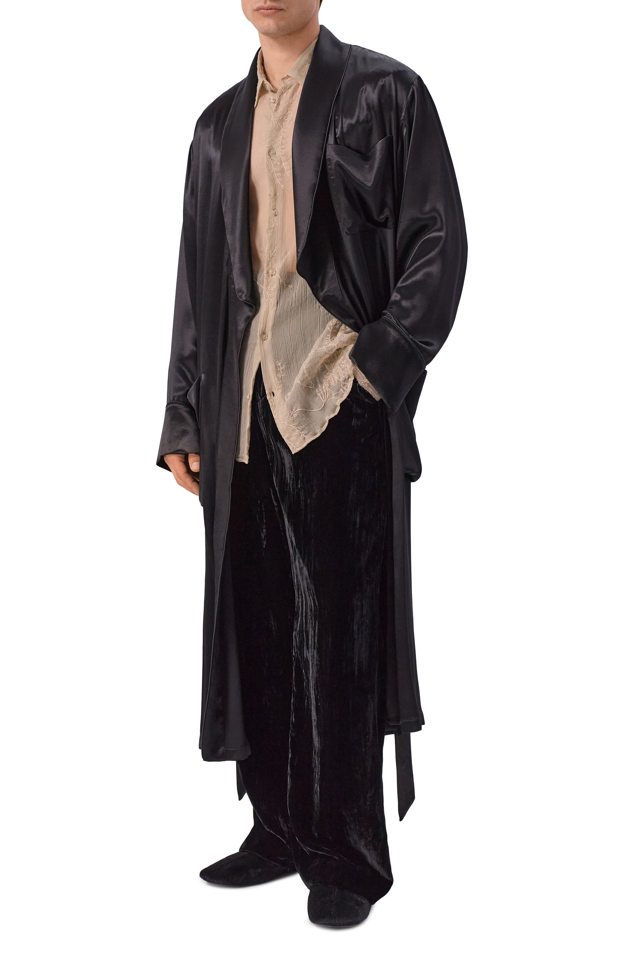 Халат из вискозы ANN DEMEULEMEESTER, арт. B0013928/FA734, фото 2
