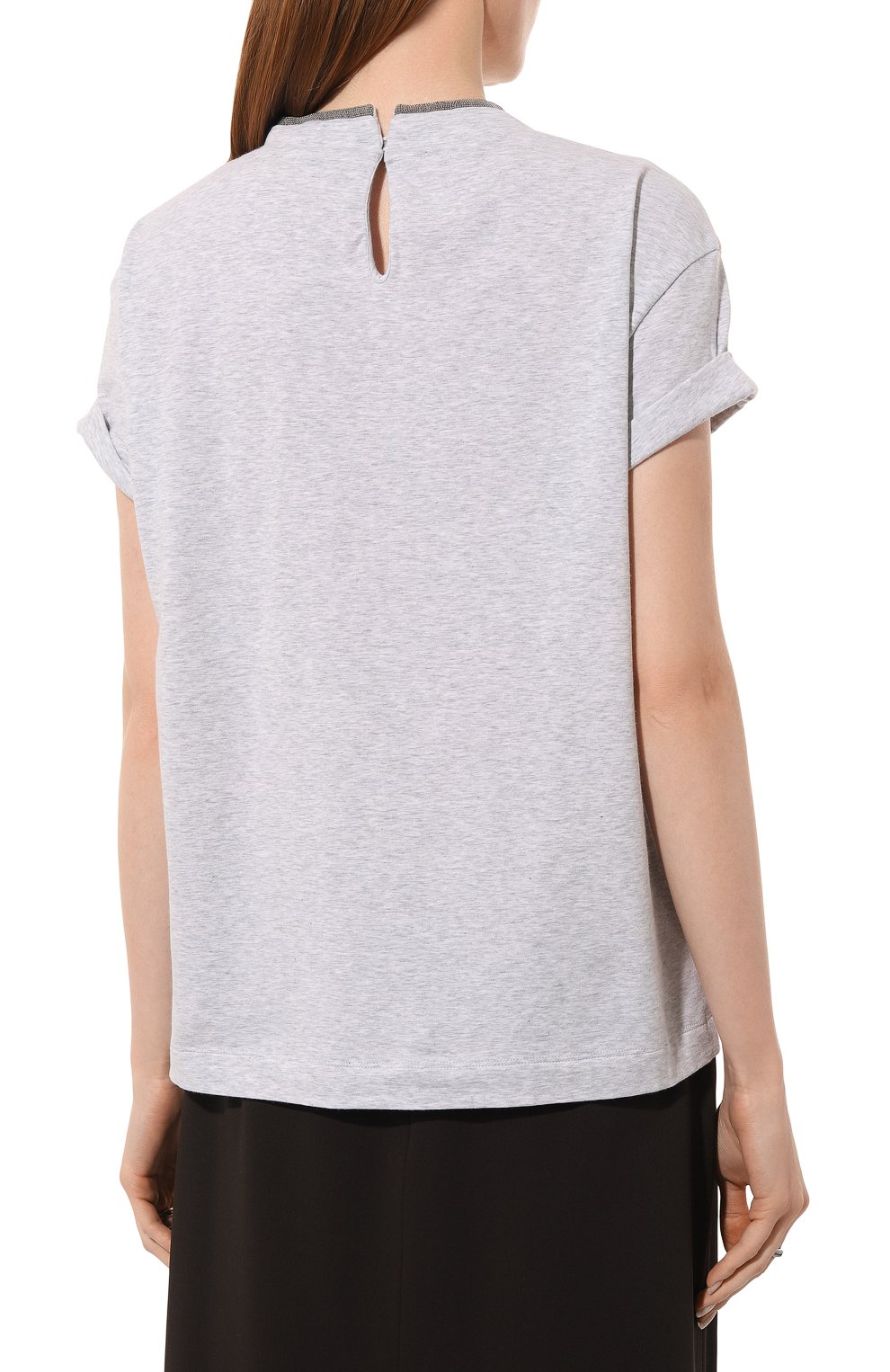 Хлопковая футболка BRUNELLO CUCINELLI, арт. M0T18BD200, фото 4