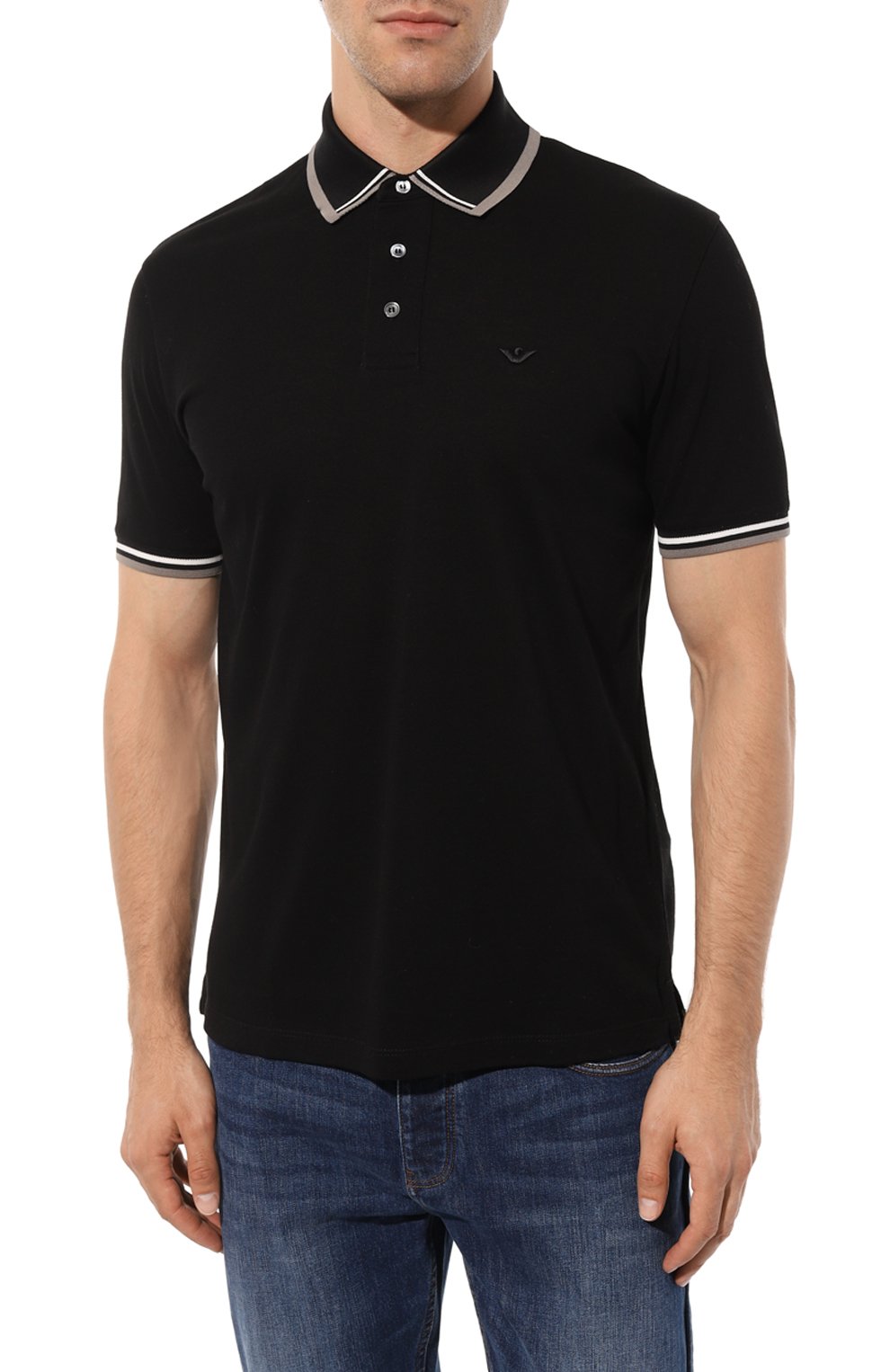 Хлопковое поло EMPORIO ARMANI, арт. 6R1F82/1JTKZ, фото 3