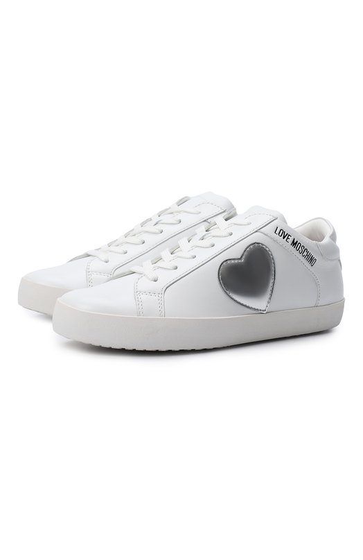 

Кожаные кеды Moschino, Белый