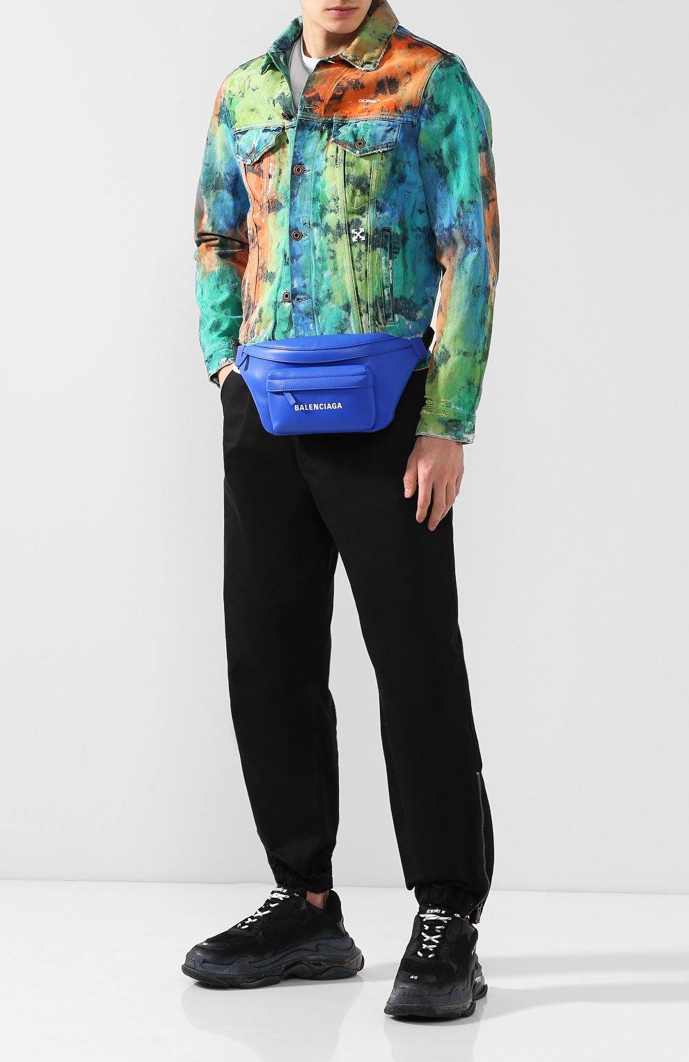 Кожаная поясная сумка everyday BALENCIAGA, арт. 552375/DLQ4N, фото 2