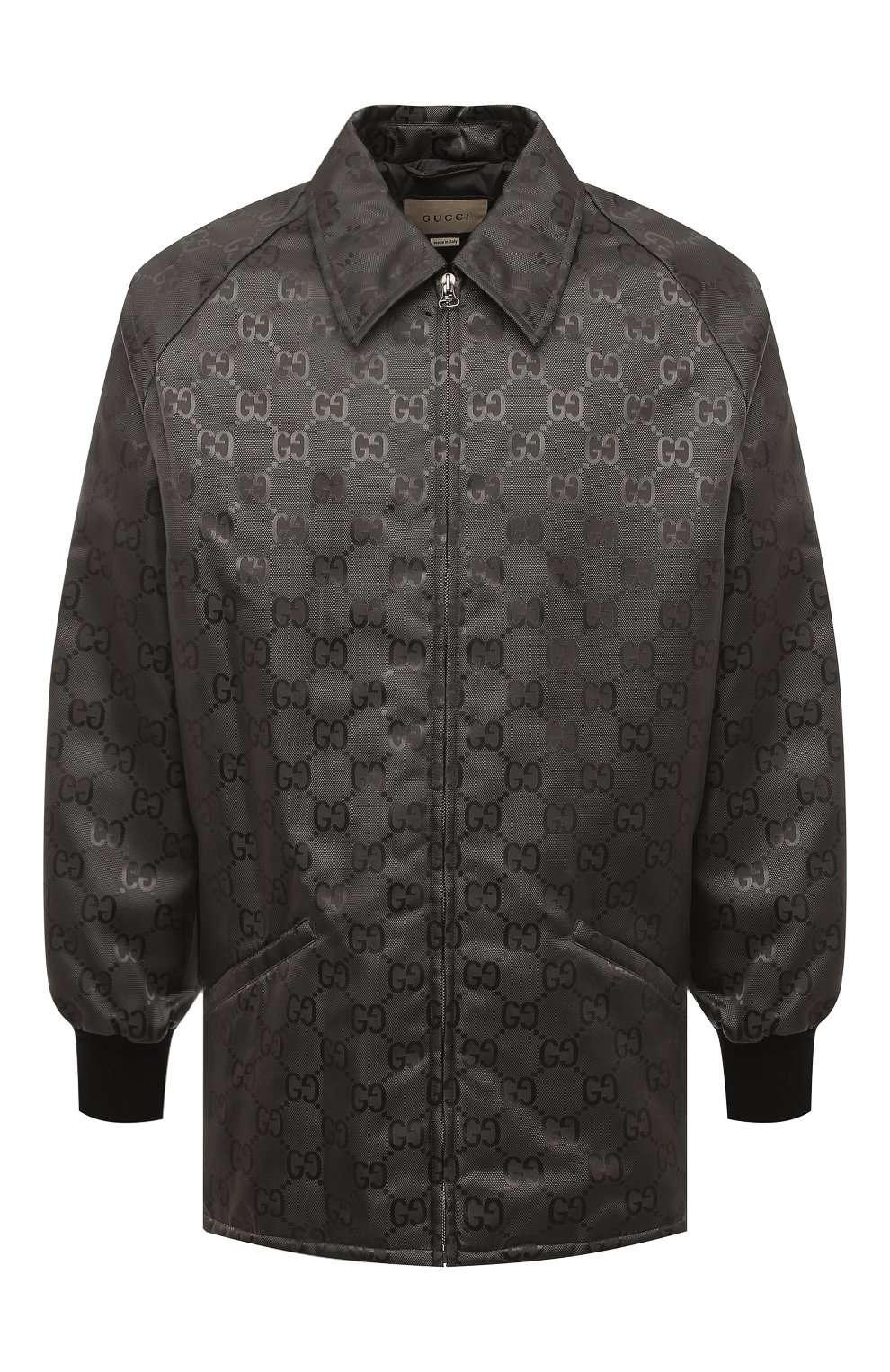 Куртка GUCCI темно-серого цвета по цене 216000 руб., арт. 654843 ZAEBN, фото 1 Куртка GUCCI, арт. 654843 ZAEBN, фото 1